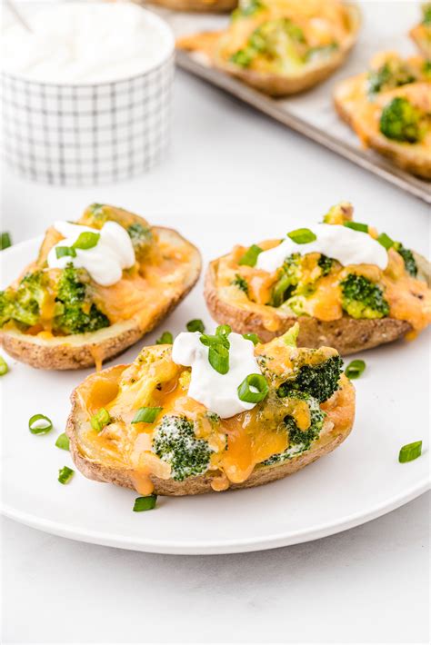 Broccoli And Cheddar Potato Skins The Best Blog Recipes