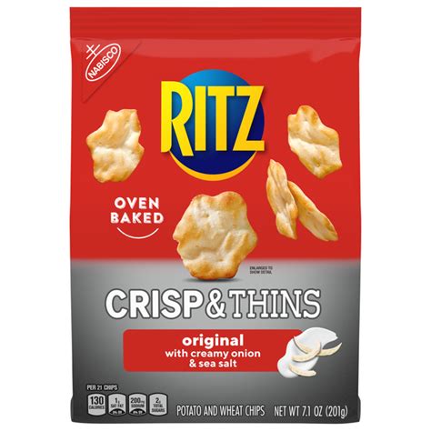 Save On Nabisco Ritz Crisp And Thins Oven Baked Original With Creamy