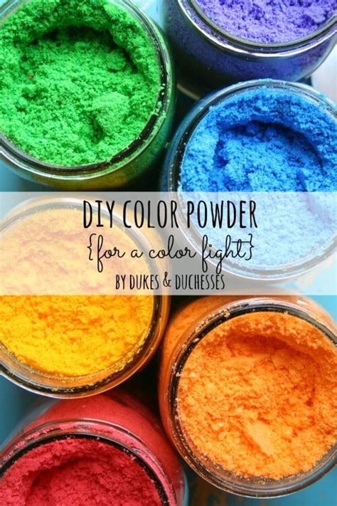 Diy Color Powder For A Color Fight Dukes And Duchesses