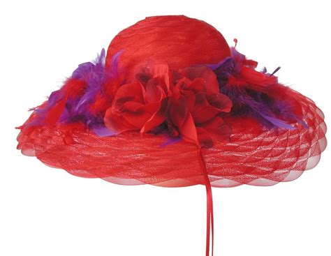 Red Hat Society Hats Beautiful Red Hat Great For Events