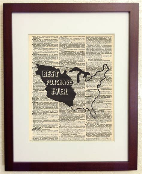 Louisiana Purchase Art Print On Vintage Antique Dictionary Etsy