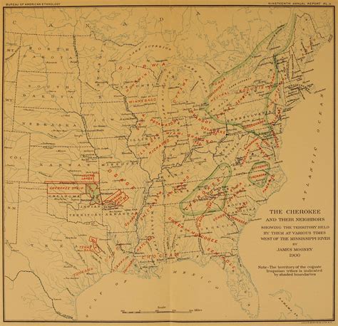 Cherokee Tribe Map