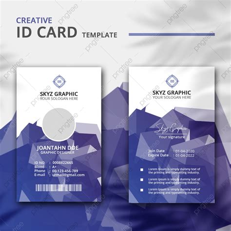 Creative Id Card Template Template Download On Pngtree