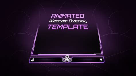 Animated Webcam Overlay Template Twitch Pink Webcam Frame Etsy