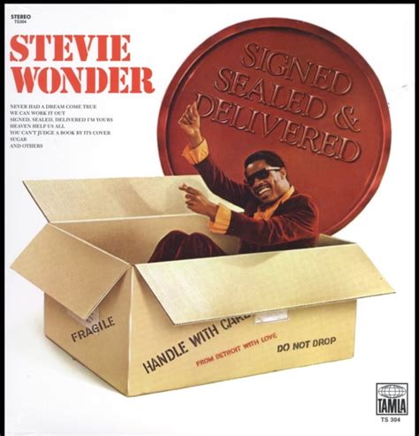 Stevie Wonder Signed Sealed And Delivered Vinyl