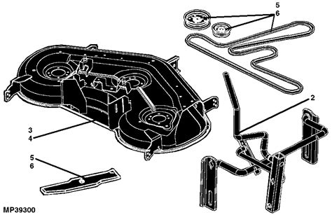 John Deere L120 Deck Parts Diagram