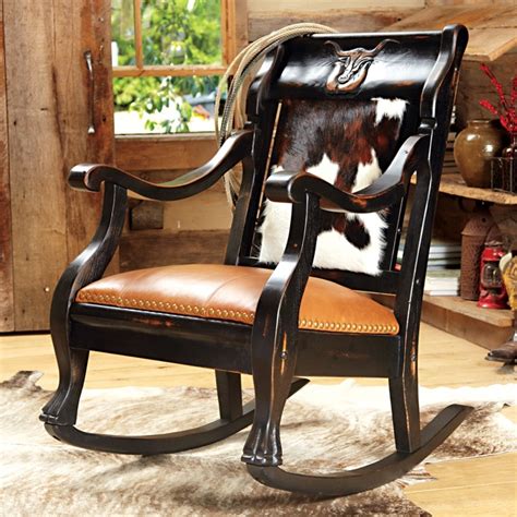 Shop with confidence at anteks home furnishings, we've been in business for almost 30 years! Cowhide rocking chair. | For the home | Pinterest ...