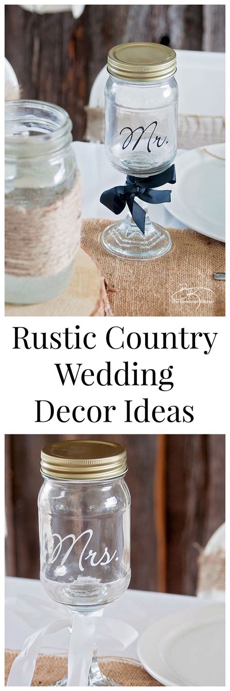 Rustic Country Wedding Decor Ideas With Mason Jars