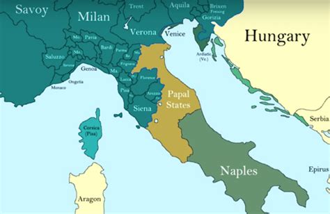 How The Borders Of Italy Changed During The Middle Ages