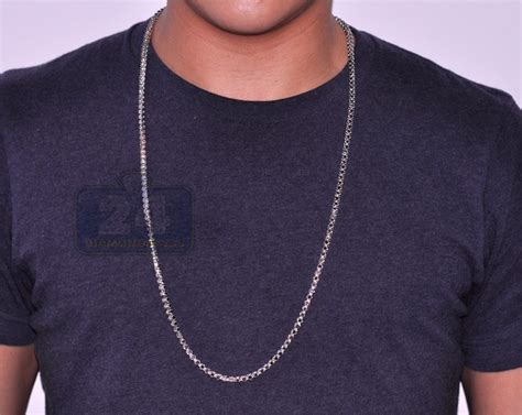 6pt tennis necklace 14k 10.50ctw $ 10,950 Mens Black Diamond Tennis Chain 14K White Gold 17.30 ct 33" 4mm