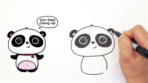 Cute Drawings Of Pandas Easy Drawing Art Ideas