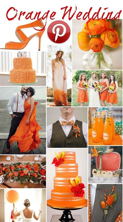 Orange Wedding Color Scheme Orange Wedding Themes Orange Wedding