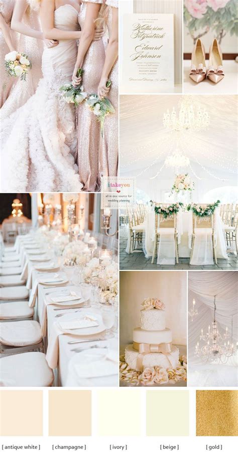 Champagne Wedding Colors Elegance Wedding Palette Champagne