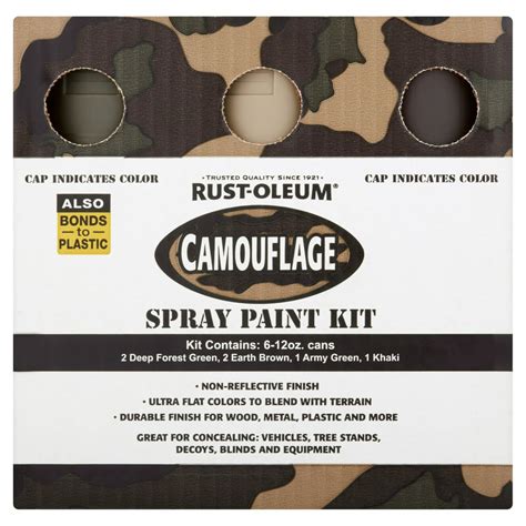 Rust Oleum Camouflage Spray Paint Kit 6 12 Oz