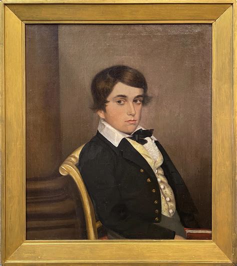 19th Century American School American School Portrait Of A Boy For