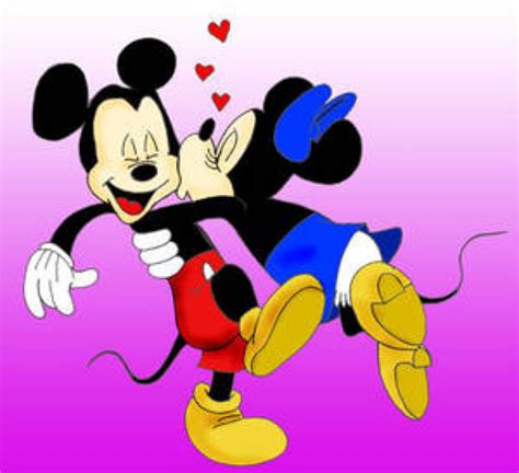Minnie Mouse Kissing Mickey By Danidarko96 On Deviantart Mickey