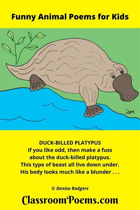 Funny Animal Poems For Kids Kids Poems Funny Poems For Kids Funny Poems