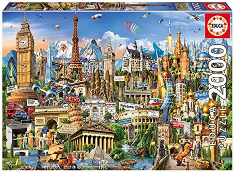 Educa Borrás Puzzle 2000 Símbolos De Europa 17697 Tienda Online De
