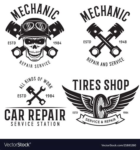 Car Logo Design Vintage Logo Design Web Design Mechanic Garage