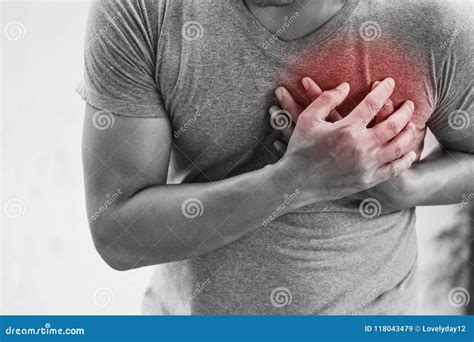 Man Having Heart Attack Healthcare Stock Image Image Of Chest Ache 118043479