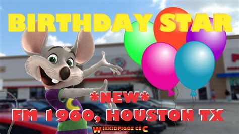Chuck E Cheese Birthday Star 2018 Fm 1960 Houston Tx Youtube