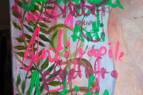 Dasha Pogodina Woman Nude Pop Art Canvas Mixed Media Antifragile