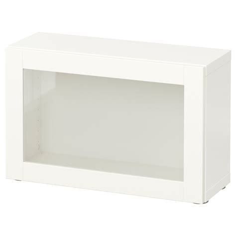 BestÅ Shelf Unit With Glass Door Whitesindvik White Clear Glass Ikea