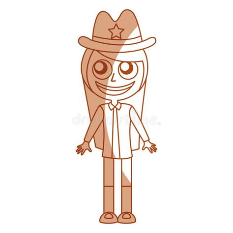 Female Sheriff Avatar Character Stock Vector Illustration Of Bandit Rodeo 93017086