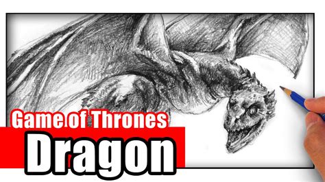 How To Draw A Dragon From Game Of Thrones Youtube