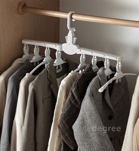 Space Saving Foldable Multi Clothes Hanger Closet Style Degree