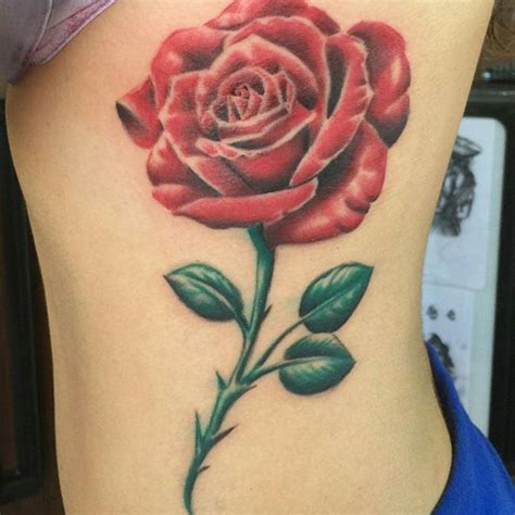 Rose Side Tattoo Remington Tattoo Parlor