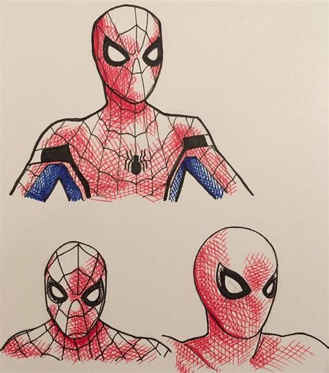 Here Were Two More Spidey Drawings On The Bottom Of The Sheet