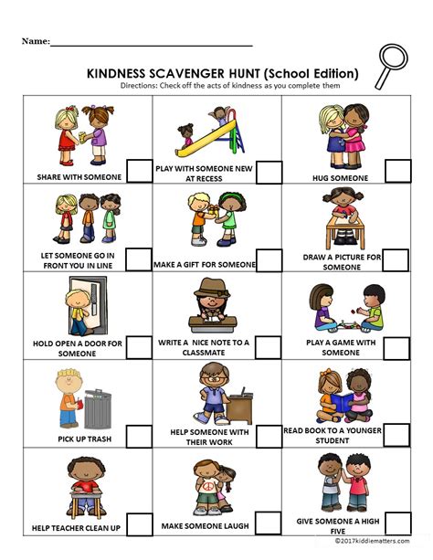 Acts Of Kindness Ideas For Kids With Free Printable Kiddie Matters