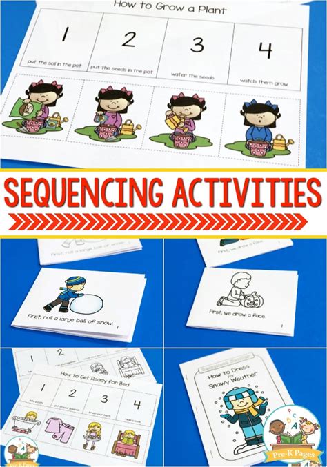 Free Printable Sequencing Activities For Preschoolers