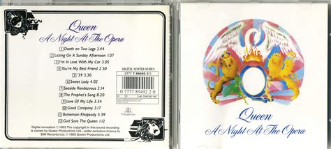 Cd Queen A Night At The Opera 1975 Uk Hi