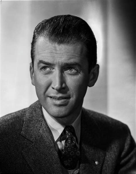 James Stewart Portrait In Grey Sport Coat And White Collar Shirt With