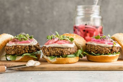Mushroom Veggie Burgers Vegan Gluten Free From My Bowl Recipe