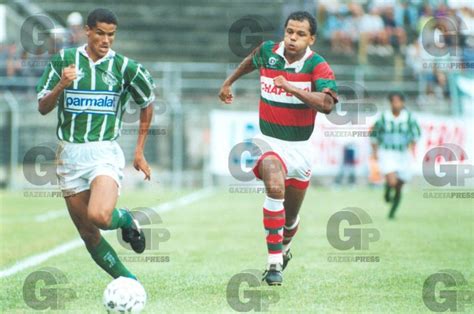 Associação portuguesa de desportos (sp). Rivaldo (Palmeiras) x Norberto (Portuguesa de Desportos ...