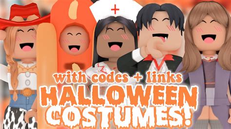 10 Roblox Halloween Costumes With Codes Links Youtube