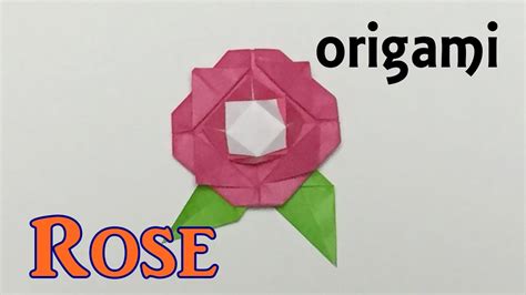 How to make a paper rose | origami rose tutorial easy for ...