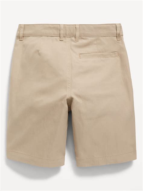 Straight Built In Flex Tech Twill Uniform Shorts For Boys At Knee
