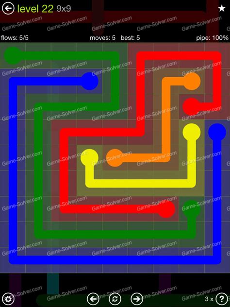 Flow Extreme Pack 99 Level 22 Game Solver