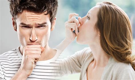 Wheezing this refers to a whistling or squeaky, almost musical sound. Asthma symptoms: Four signs you have the condition not ...
