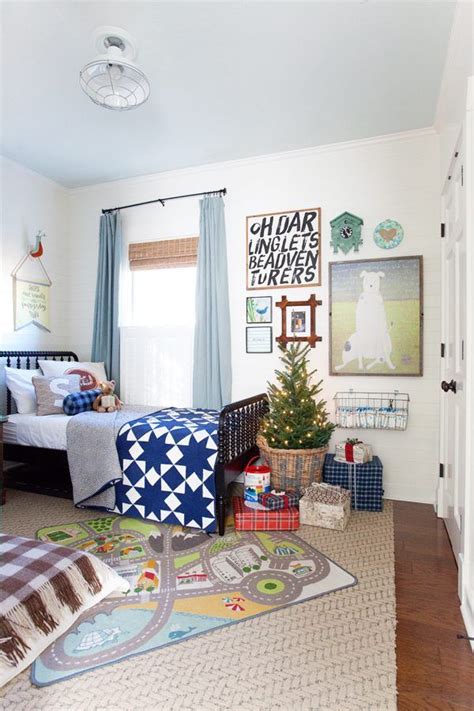 Christmas Boys Bedroom The Lettered Cottage Cool Kids Bedrooms Boys