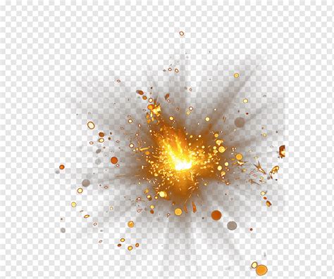 Explosion Gold Explosion Flare Glare Creative Creative Yellow Wall