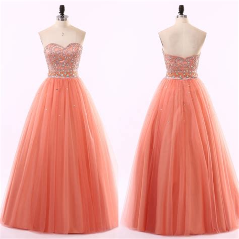 A Line Sweetheart Yellow Ball Gown Prom Dresses Charming Beaded Evening