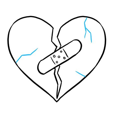 How To Draw A Broken Heart Really Easy Drawing Tutorial Broken