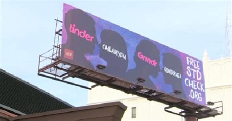Tinder Grindr Fight Back Against STD Billboards CBS News
