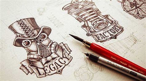 25 Inspiring Examples Of Sketching In Logo Design