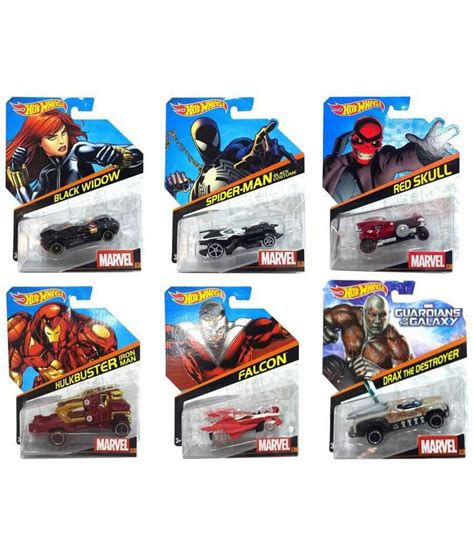 Hot Wheels Marvel Car Set Of 6 Buy Hot Wheels Marvel